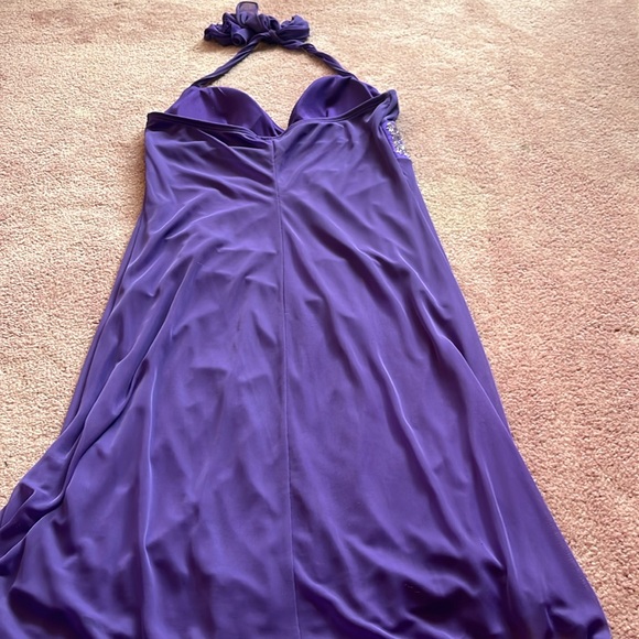 Purple Women’s Dress Backless with Sequins Flowy Size M - Picture 8 of 8